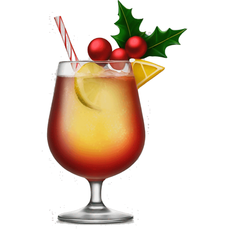 christmas cocktail emoji