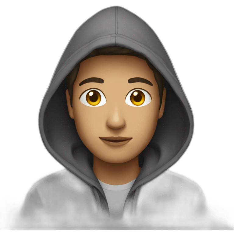 person in hoodie emoji