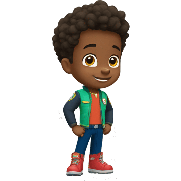 young black boy paw patrol emoji