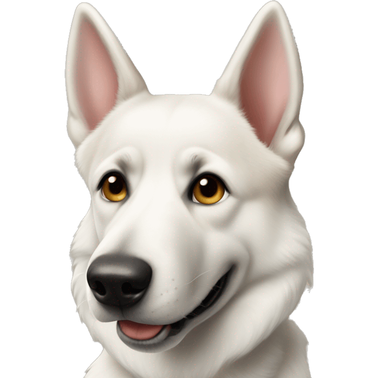 White German Shepard mixed with huskey emoji