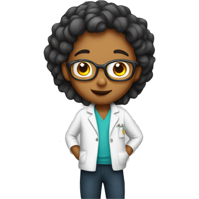 young scientist at school emoji