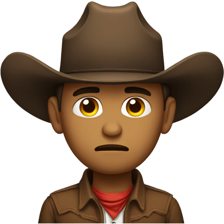 Sad cowboy emoji