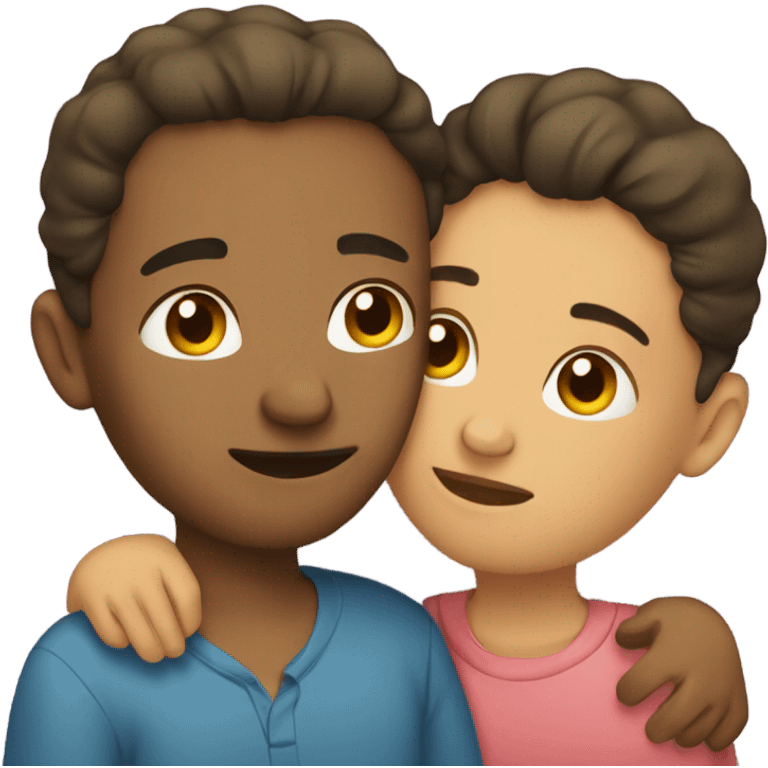 two people cuddling emoji