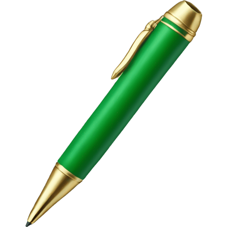 a green pen emoji