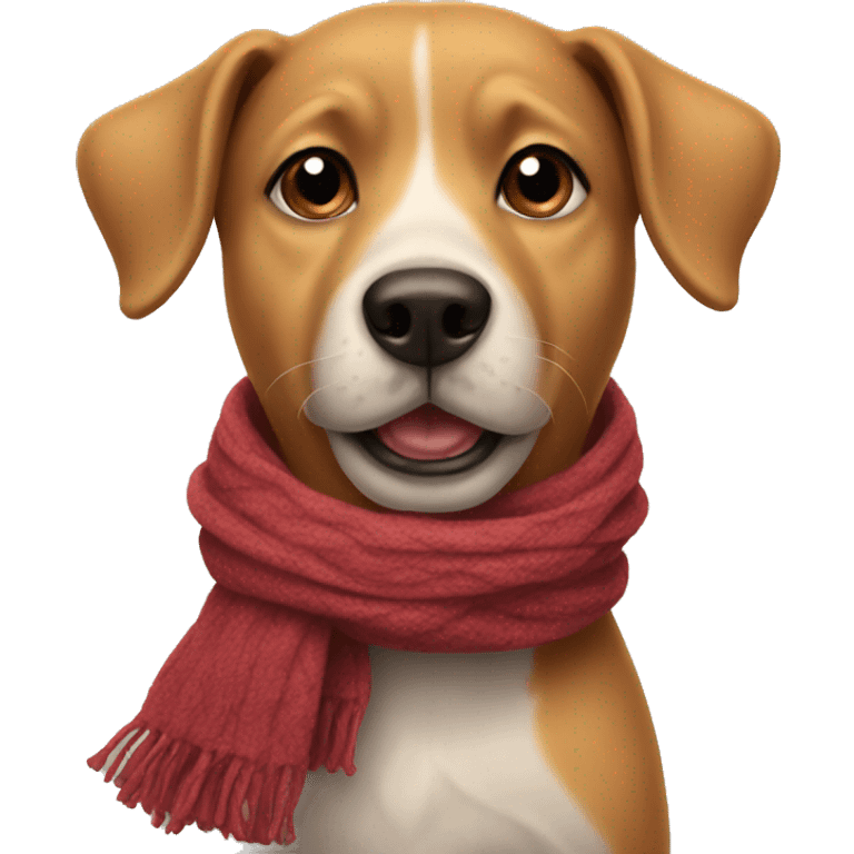 Dog with a scarf  emoji