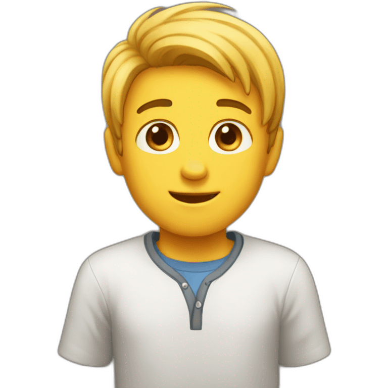 A boy agry emoji