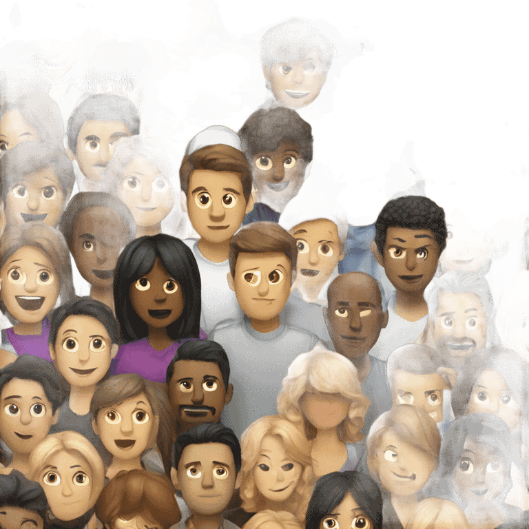 a crowd emoji