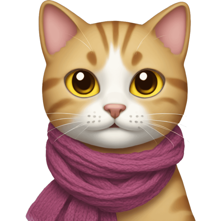 Cat with a scarf  emoji