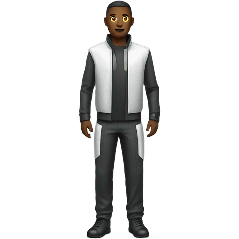 Future man in future clothes emoji