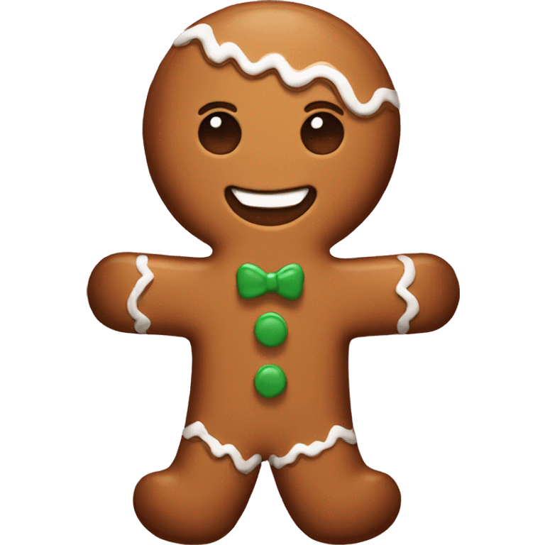 gingerbread man emoji