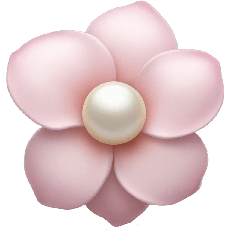 Pearl light pink flower emoji