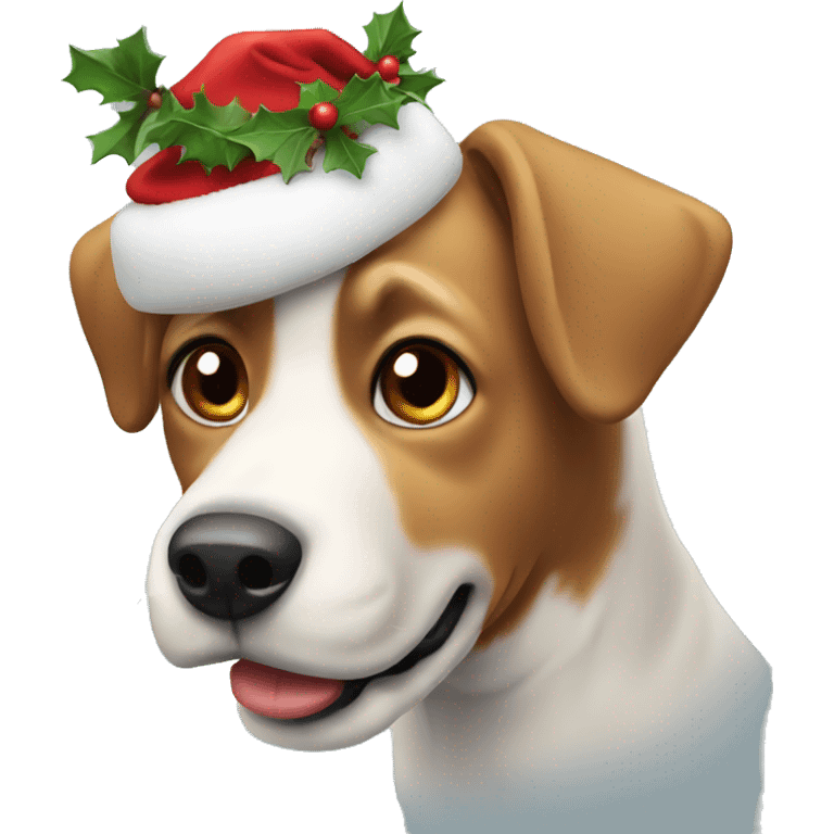 Christmas dog  emoji