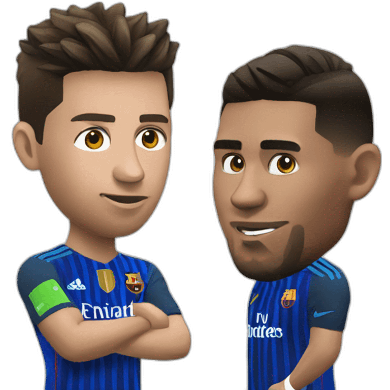 ronaldo vs messi emoji