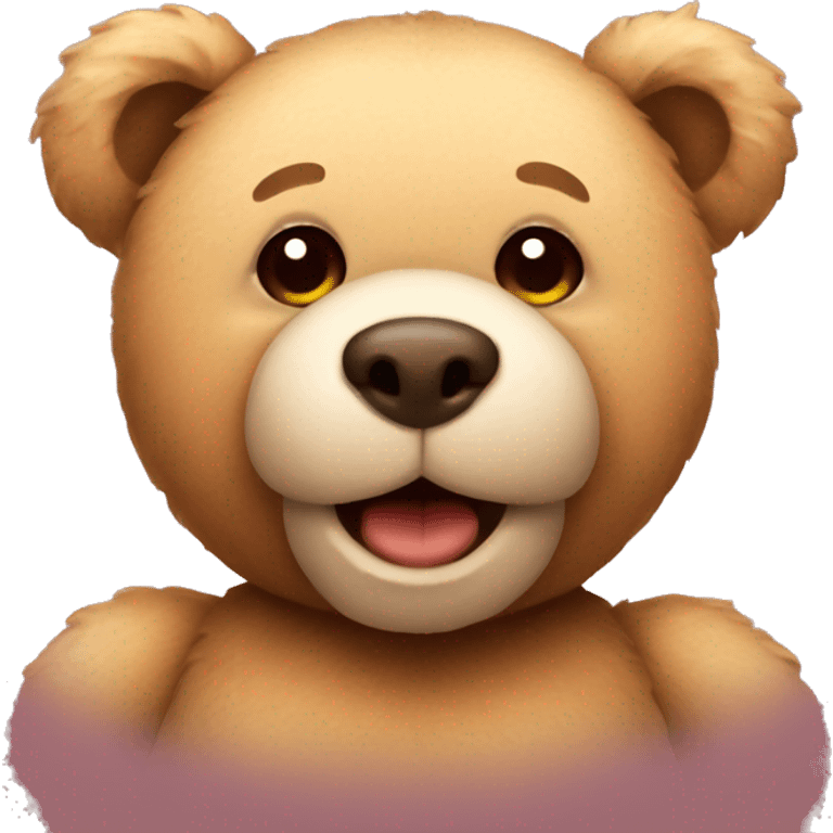 Teddy bear inlove emoji