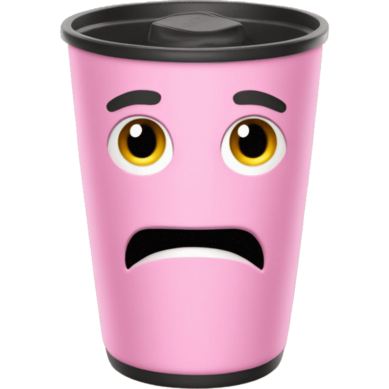 Pink Stanley tumbler cup emoji