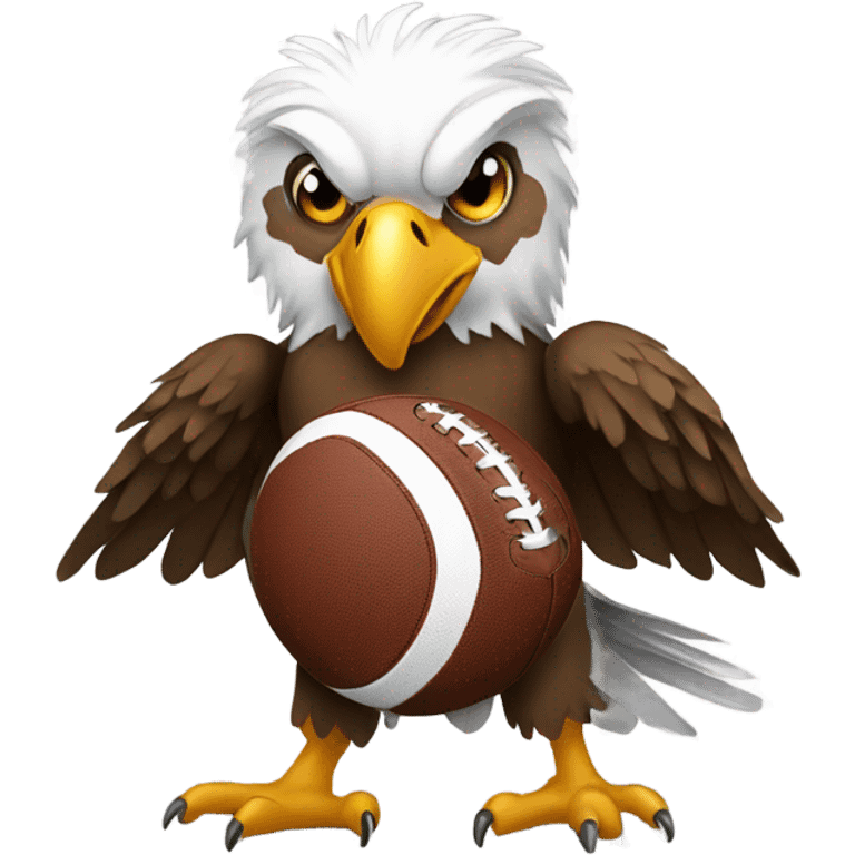 Eagle with football emoji