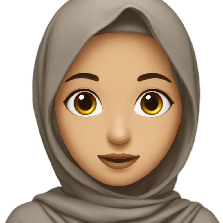 Muslim girl with quraan emoji