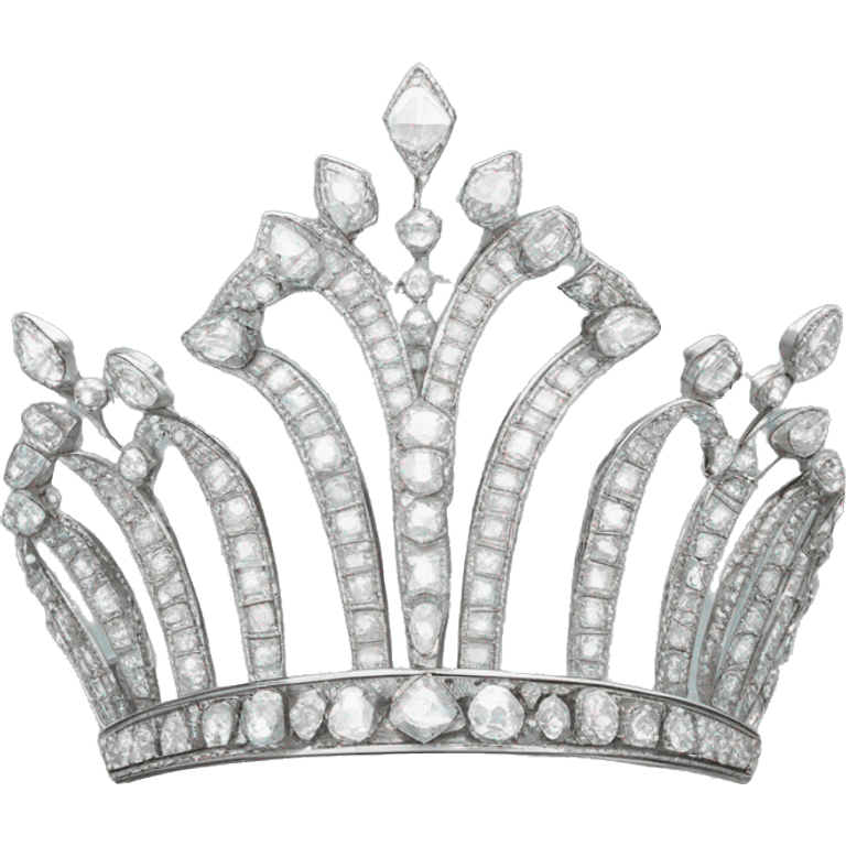 art deco diamond tiara emoji