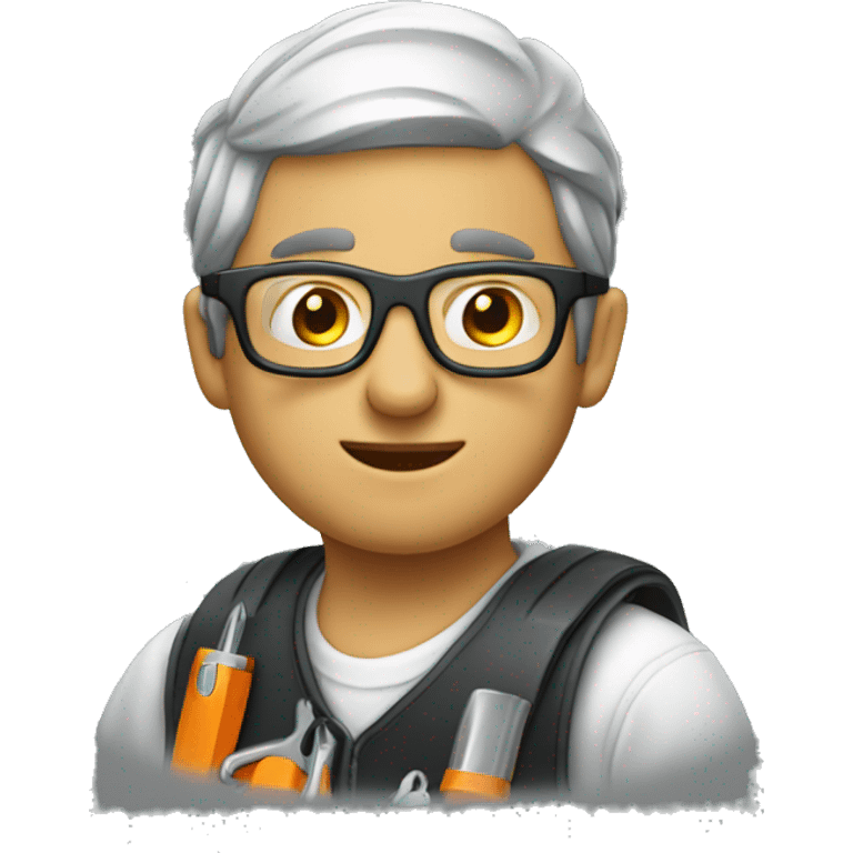 DevDps engineer with glasses and tools emoji