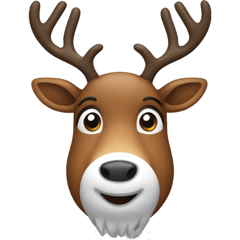 Christmas reindeer emoji