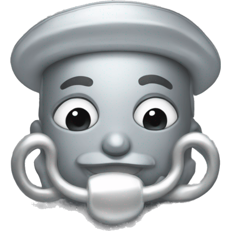 Silver pacifier emoji