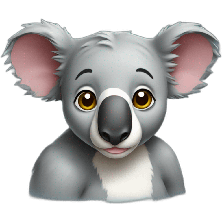 Half koala half bull  emoji