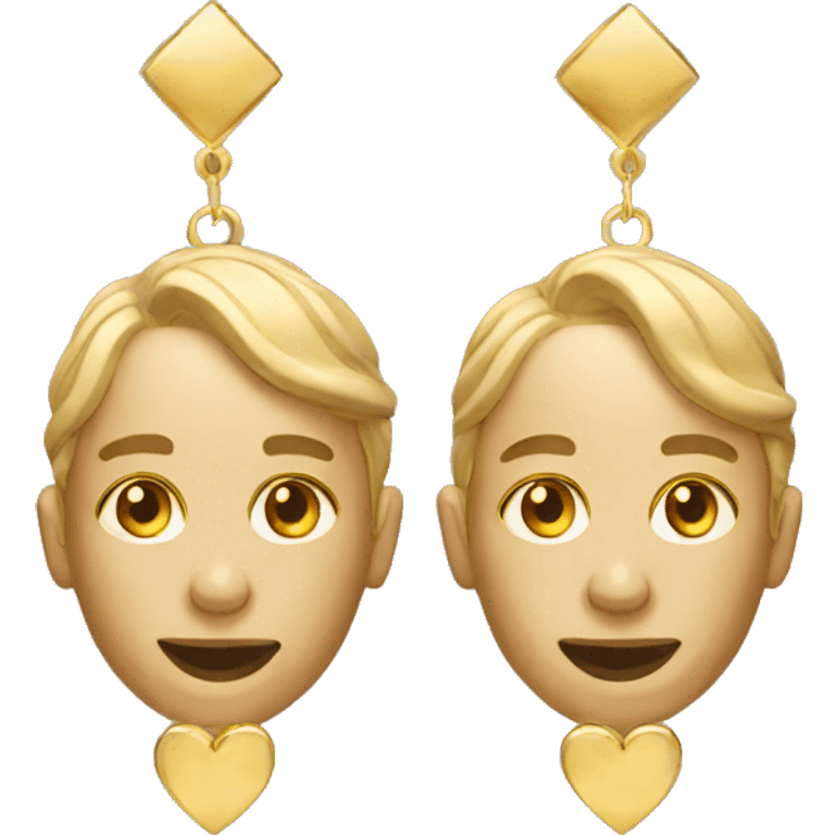 gold earrings emoji