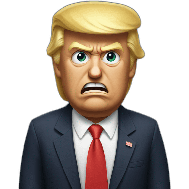 donald trump angry emoji