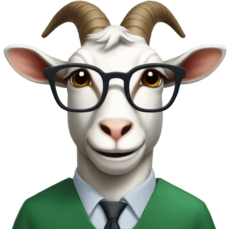 Professor goat emoji