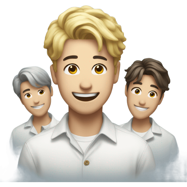 RM of BTS smiling emoji