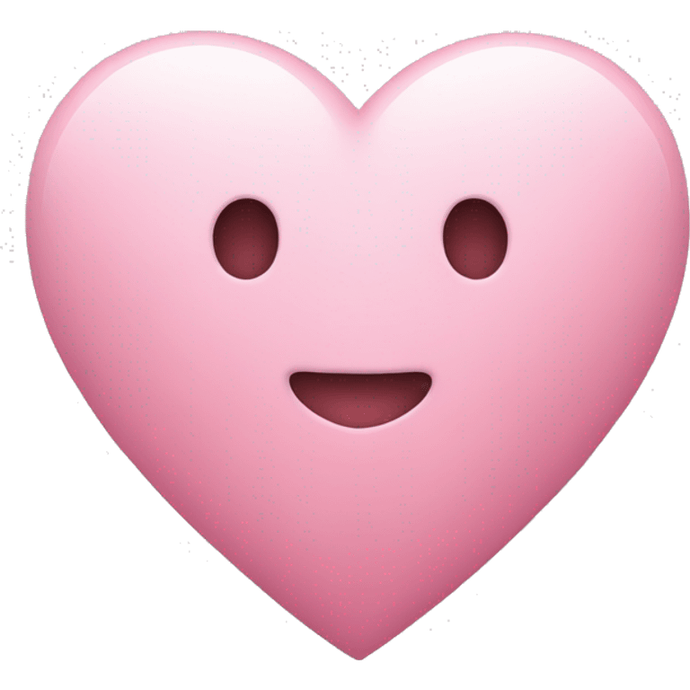 Heart white pink color emoji