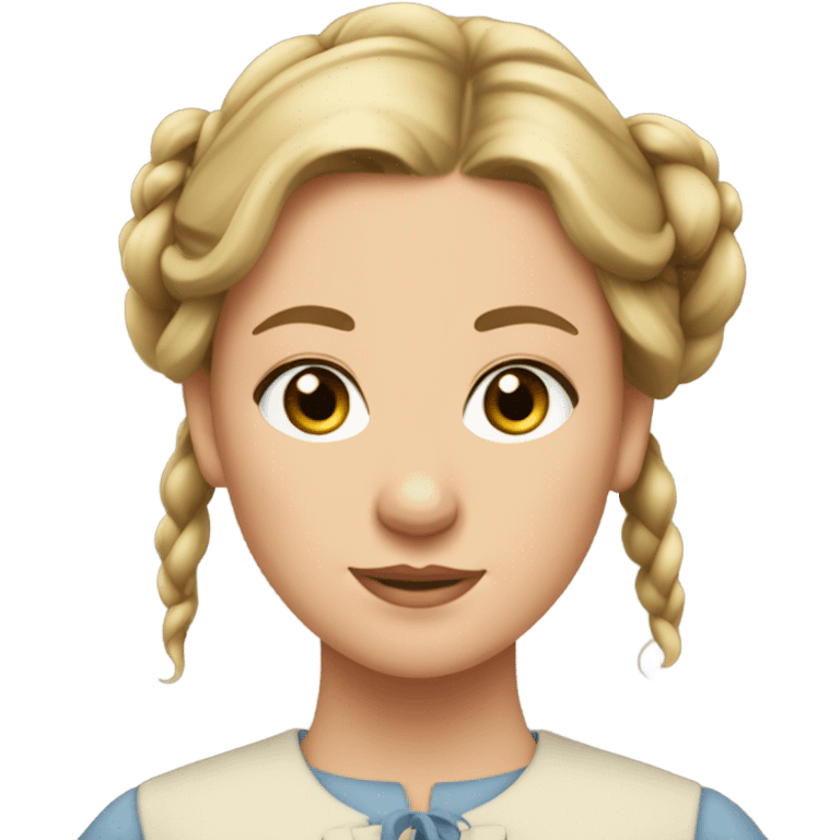 Caroline ingalls blonde hair in bun emoji