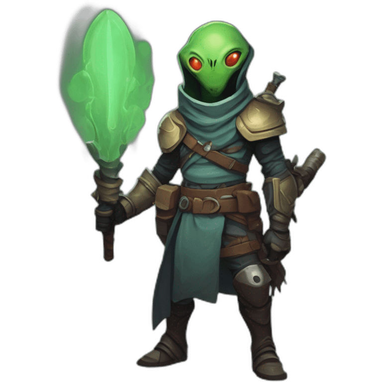 alien Bounty Hunter roguelike rpg style inspired by slay the spire emoji