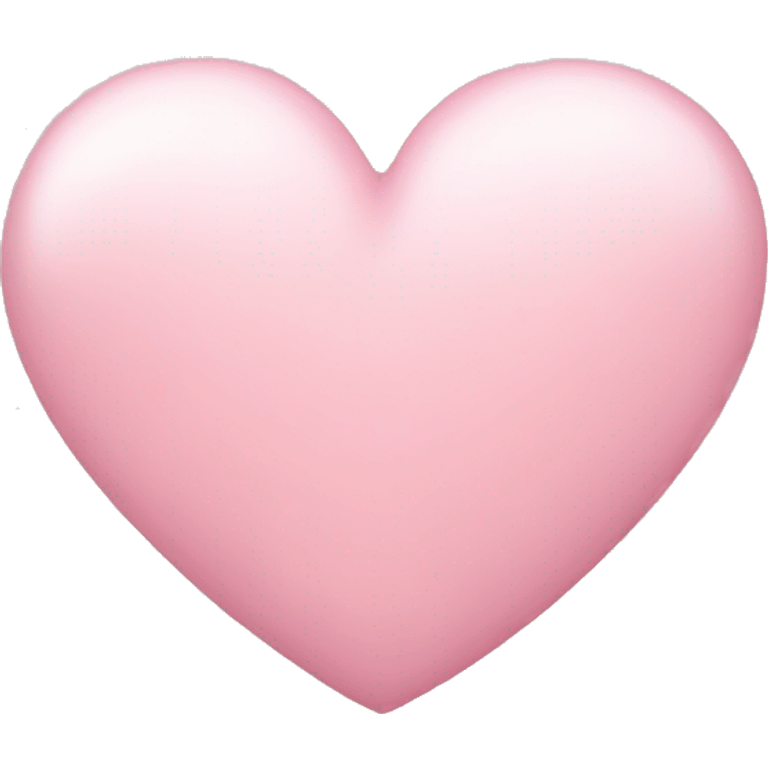 A light pink heart  emoji