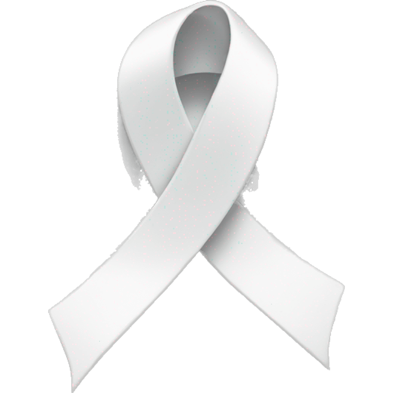 White ribbon emoji