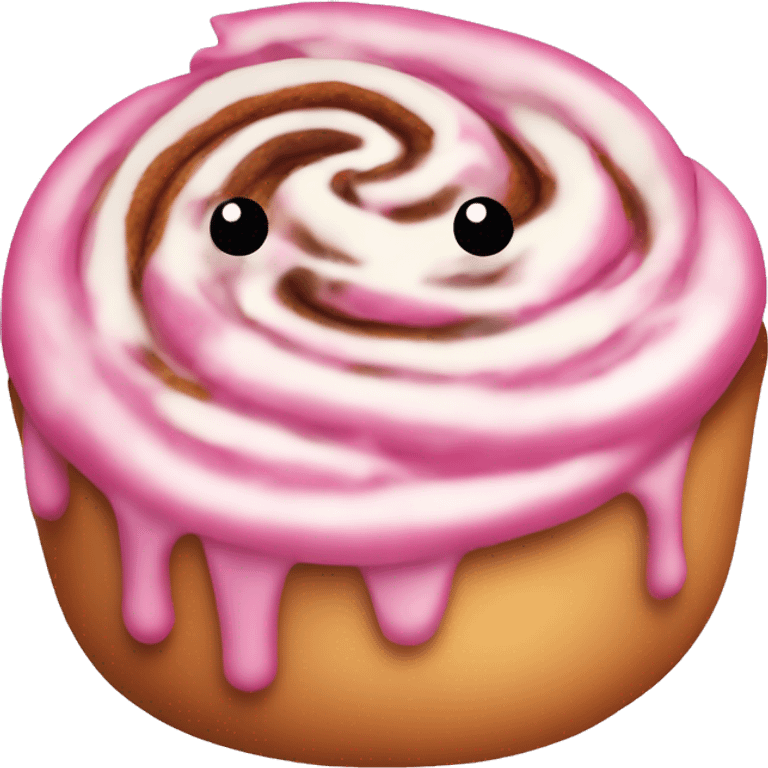 pink cinnamon roll emoji