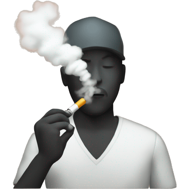 A person vaping emoji