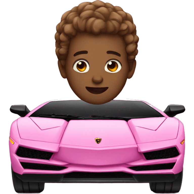 Pink Lamborghini  emoji