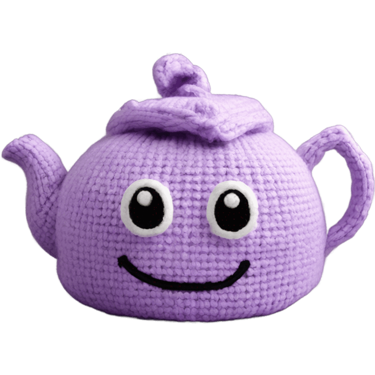 teapot light purple tea cozy emoji