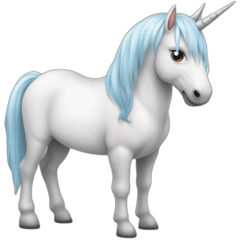 Licorne qui lache un pet emoji