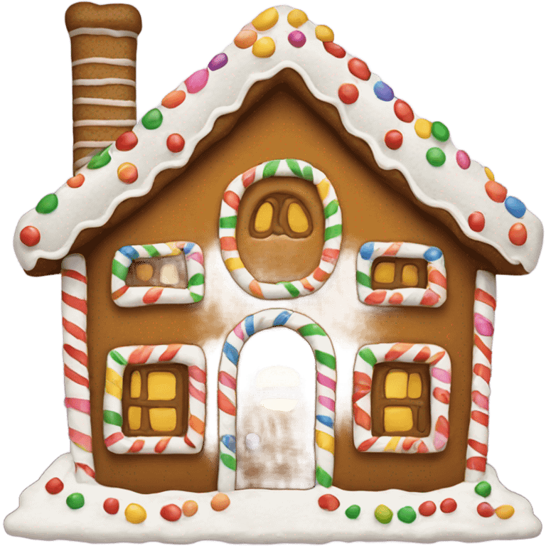 gingerbread house emoji