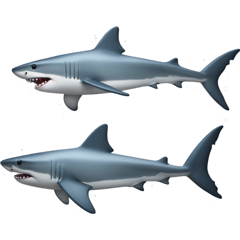 Realistic shark emoji