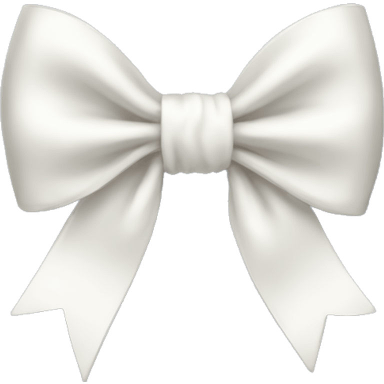 White bow emoji