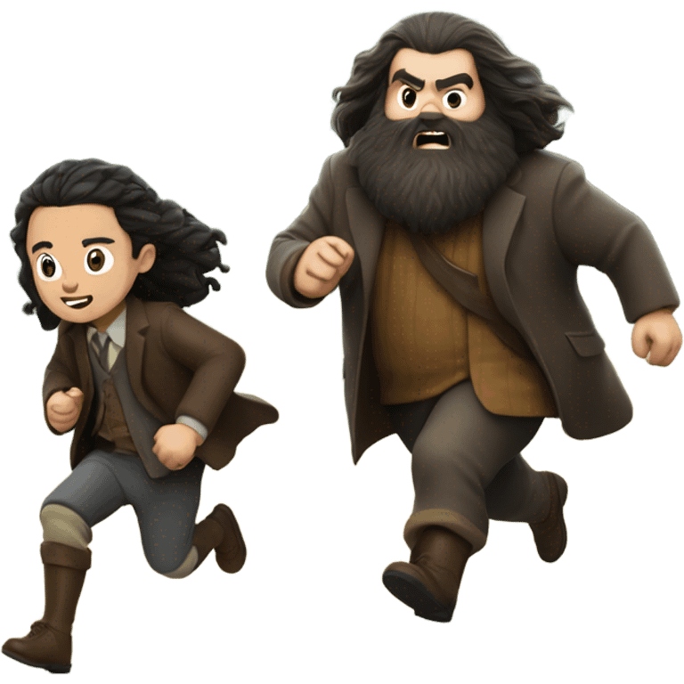 Hagrid chasing Kai Canat emoji