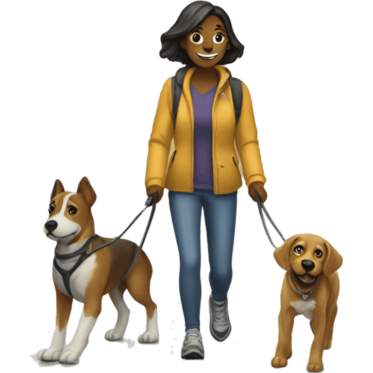 Dog walker  emoji