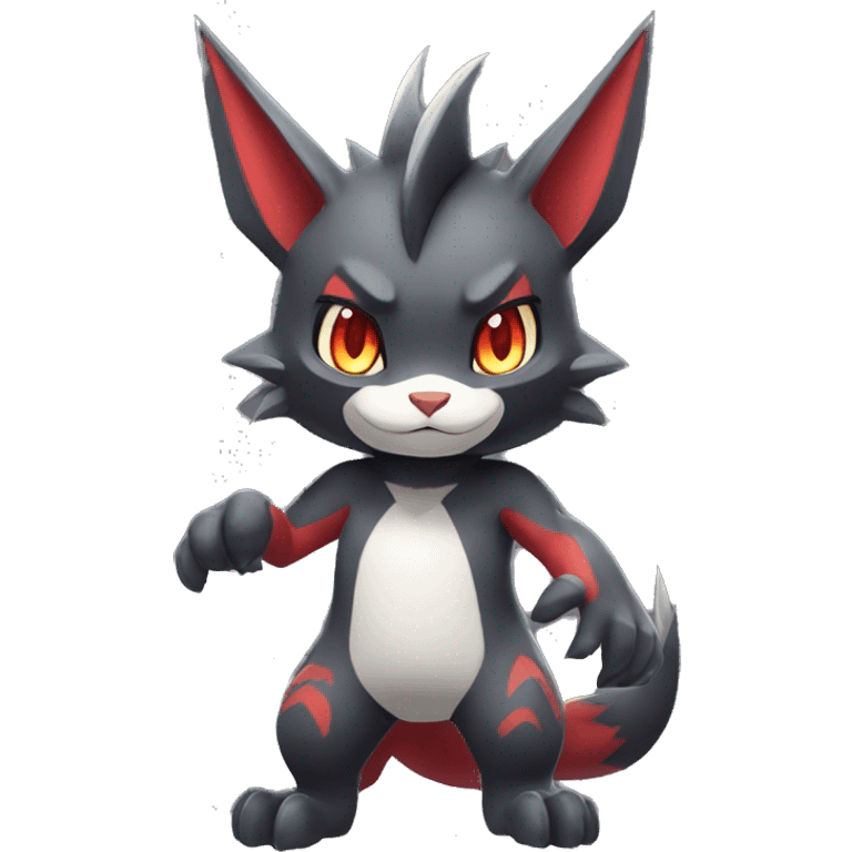  Kawaii Edgy Cool Beautiful Guilmon-Torracat-Zoroark full body emoji