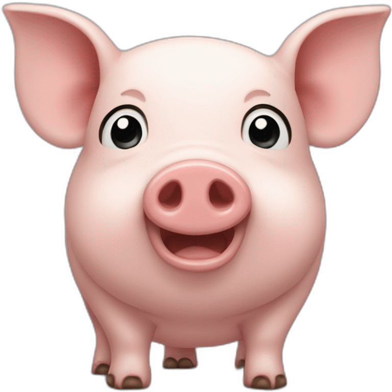 Émois Nez de cochon Qui pleure En souriant emoji