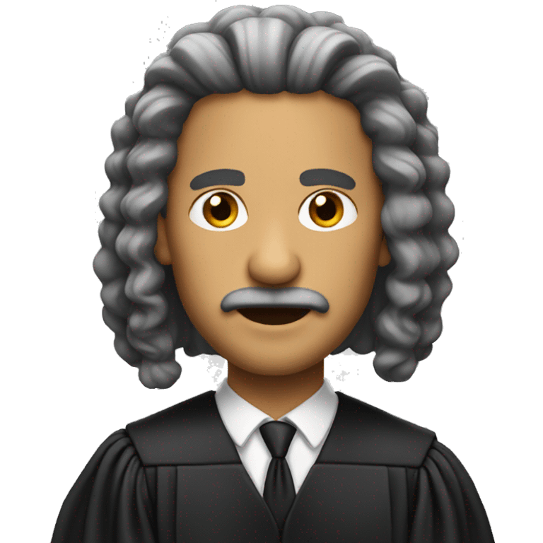 judge with hair emoji