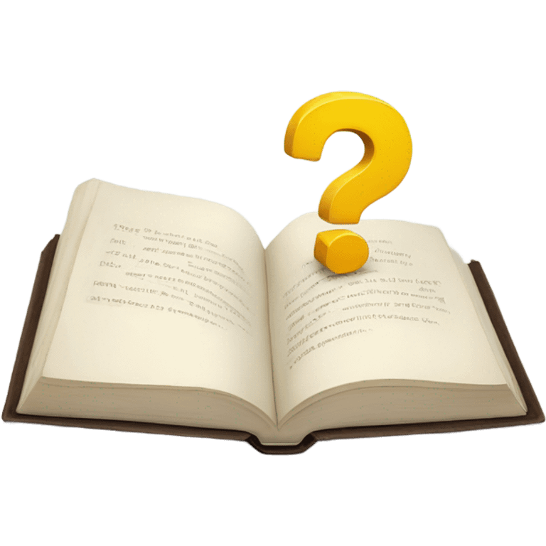 book with questionmark emoji