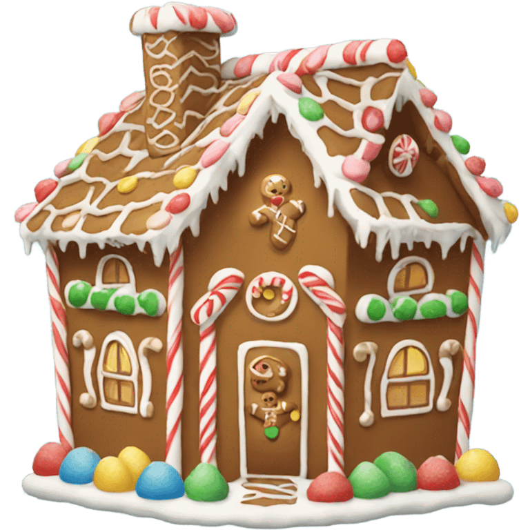 Gingerbread house emoji